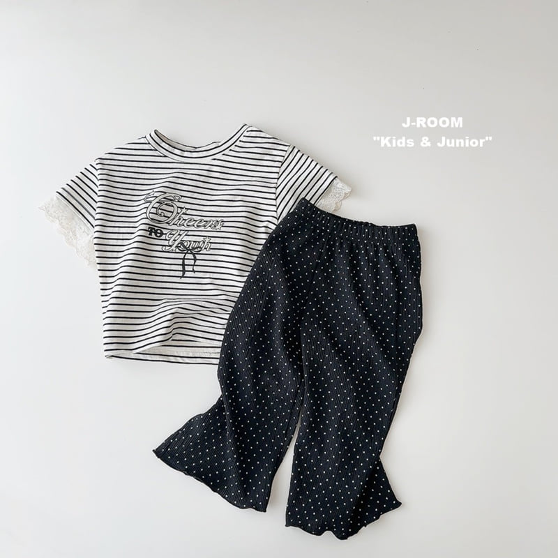 J-Room - Korean Children Fashion - #littlefashionista - Dot Pleats Wide Pants - 10