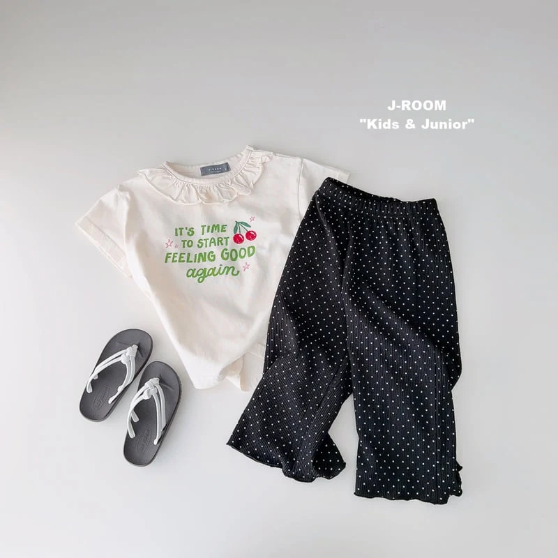 J-Room - Korean Children Fashion - #magicofchildhood - Cherry Frill Tee - 11