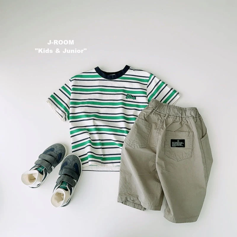 J-Room - Korean Children Fashion - #minifashionista - Bling Stripe Short Sleeve Tee - 11