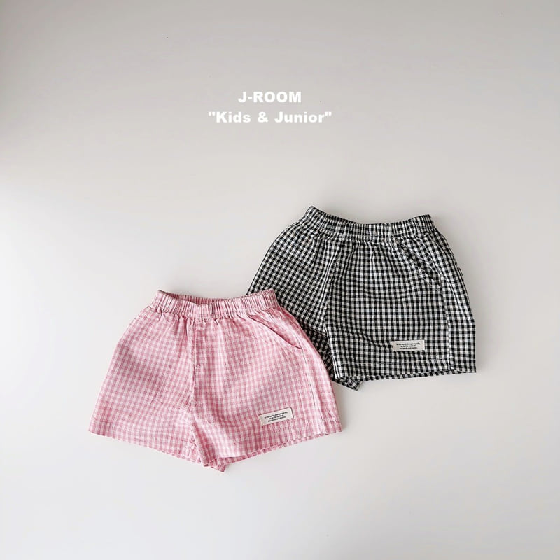 J-Room - Korean Children Fashion - #minifashionista - Daily Check Shorts