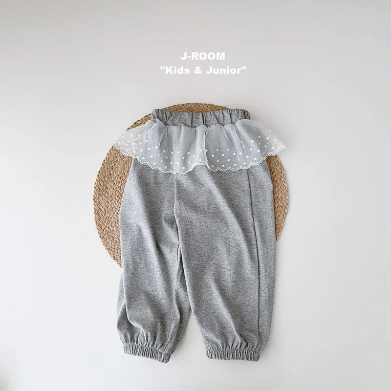 J-Room - Korean Children Fashion - #minifashionista - Lace Jogger Pants - 11
