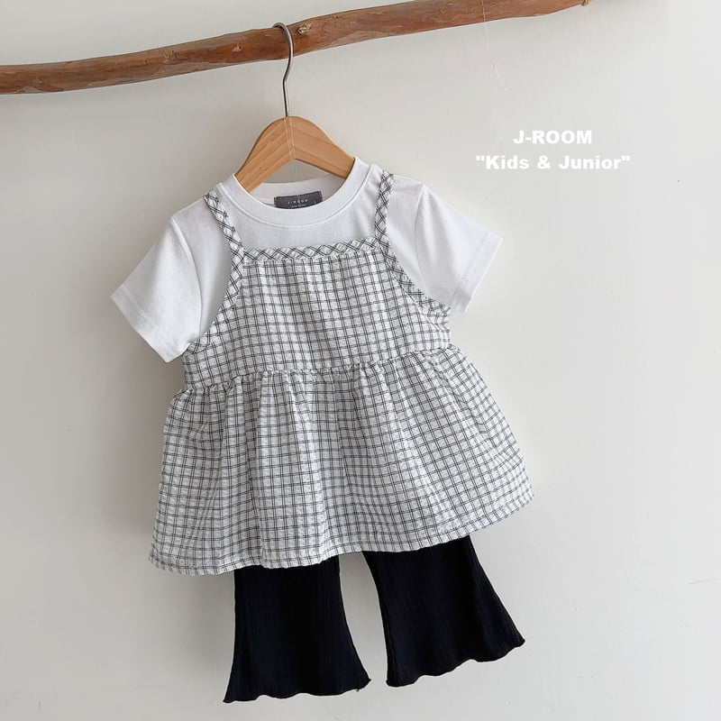 J-Room - Korean Children Fashion - #minifashionista - Check Bustier - 11