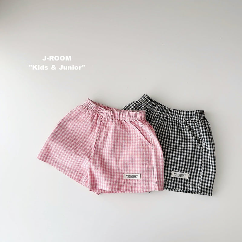 J-Room - Korean Children Fashion - #prettylittlegirls - Daily Check Shorts - 2