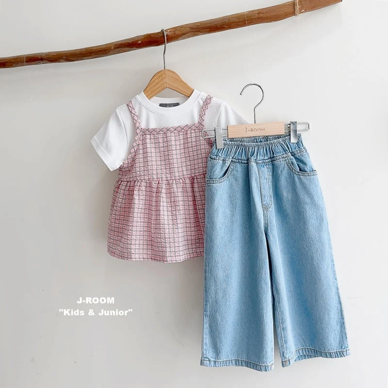 J-Room - Korean Children Fashion - #prettylittlegirls - Check Bustier - 12