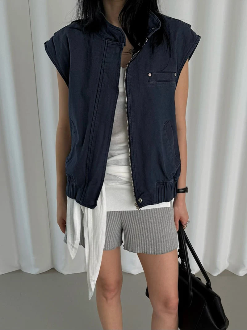 Jade Market - Korean Women Fashion - #momslook - Signature Vest - 7