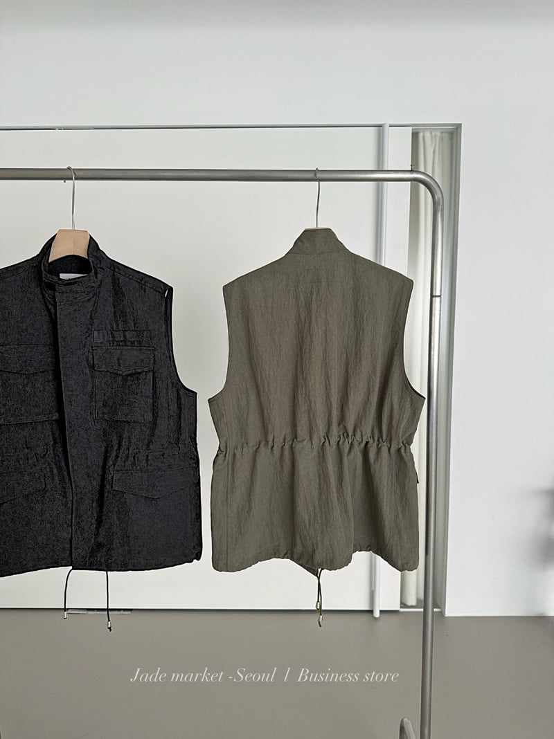 Jade Market - Korean Women Fashion - #momslook - Sand Pocket Vest - 11