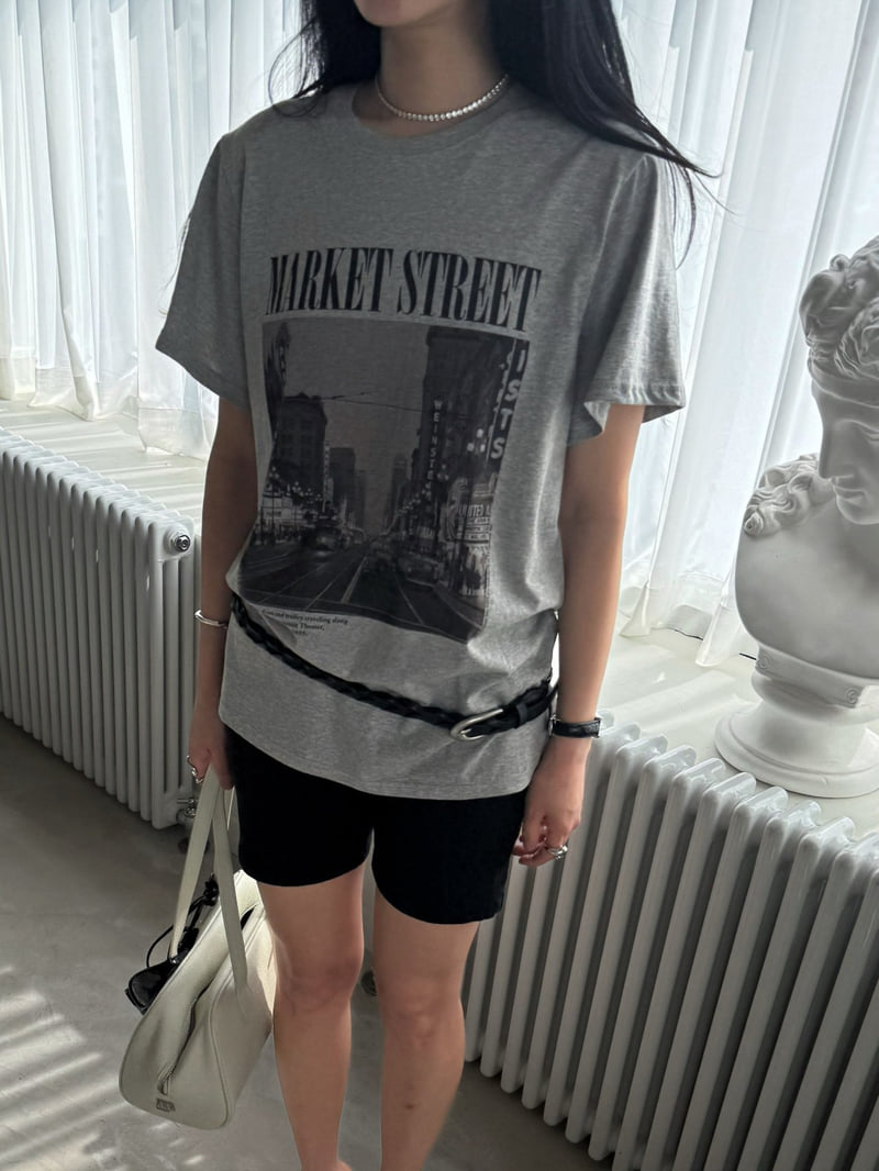 Jade Market - Korean Women Fashion - #momslook - Market Graphic Tee - 11