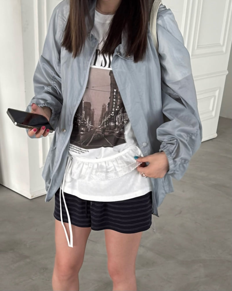 Jade Market - Korean Women Fashion - #momslook - Market Graphic Tee - 7
