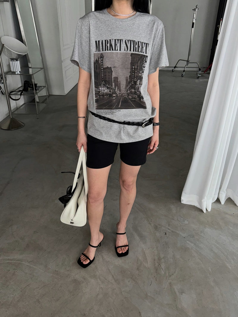 Jade Market - Korean Women Fashion - #momslook - Market Graphic Tee - 9