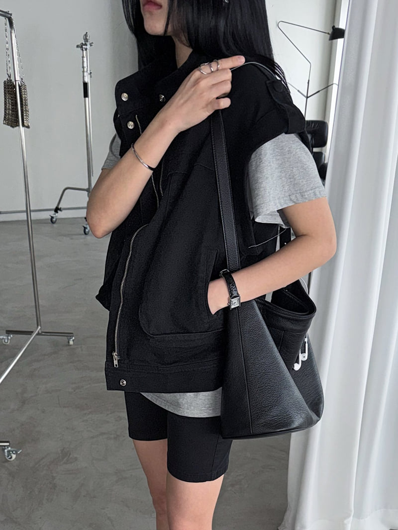Jade Market - Korean Women Fashion - #momslook - Mood Buckle Vest - 2