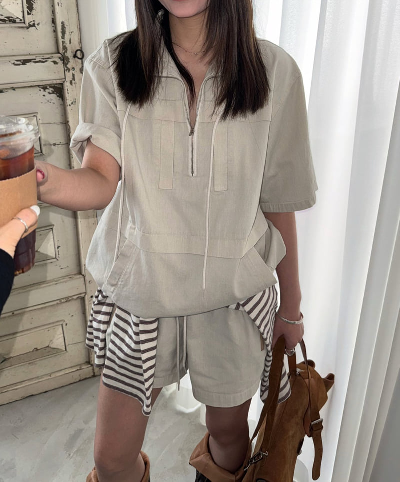 Jade Market - Korean Women Fashion - #momslook - Easy Washed Top - 2