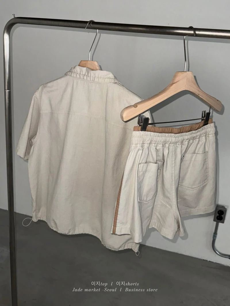 Jade Market - Korean Women Fashion - #momslook - Easy Washed Top - 8
