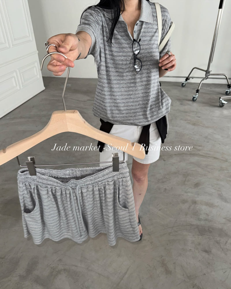 Jade Market - Korean Women Fashion - #momslook - Essential Collar Tee - 10