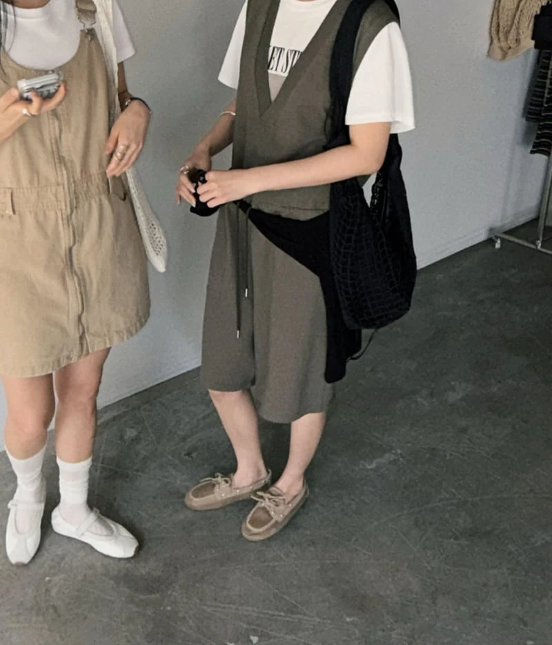 Jade Market - Korean Women Fashion - #momslook - Nut Jumpsuit - 5