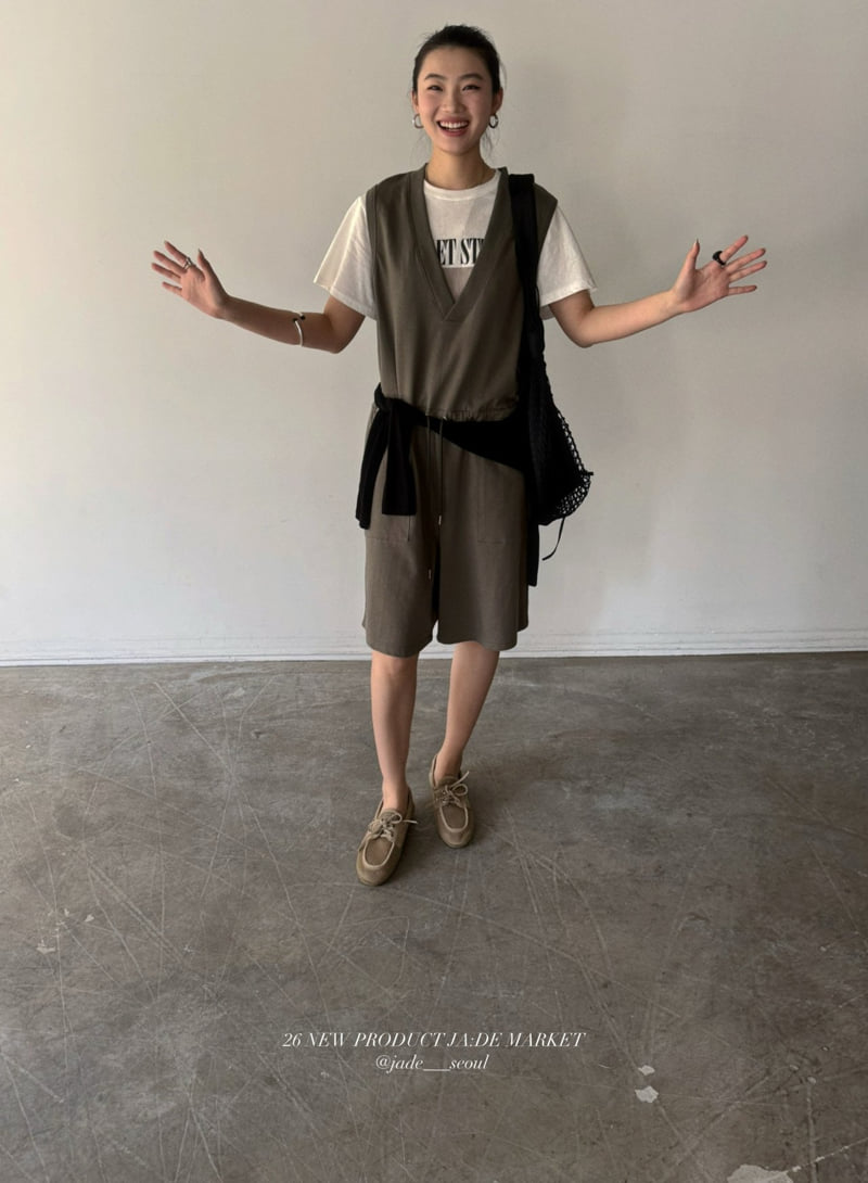 Jade Market - Korean Women Fashion - #momslook - Nut Jumpsuit - 7
