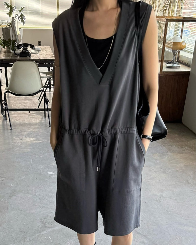 Jade Market - Korean Women Fashion - #momslook - Nut Jumpsuit - 9