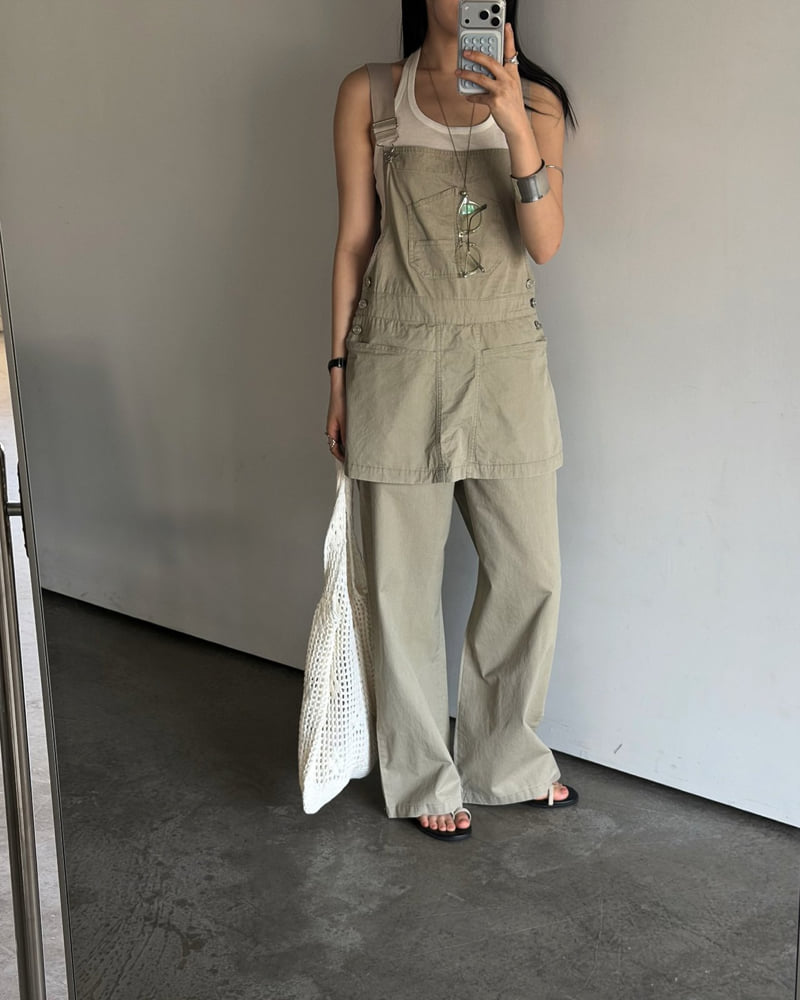 Jade Market - Korean Women Fashion - #momslook - Layered Suspender Top - 2