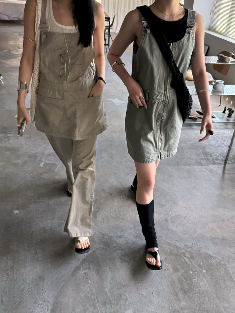 Jade Market - Korean Women Fashion - #momslook - Layered Suspender Top - 6