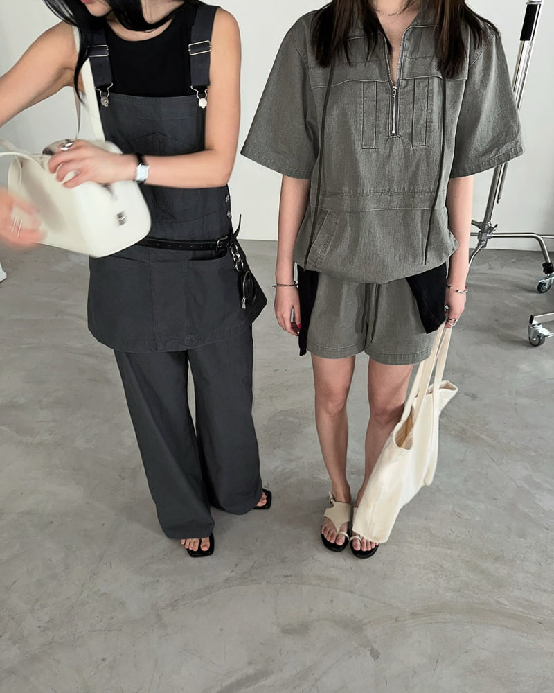 Jade Market - Korean Women Fashion - #momslook - Layered Suspender Top - 9