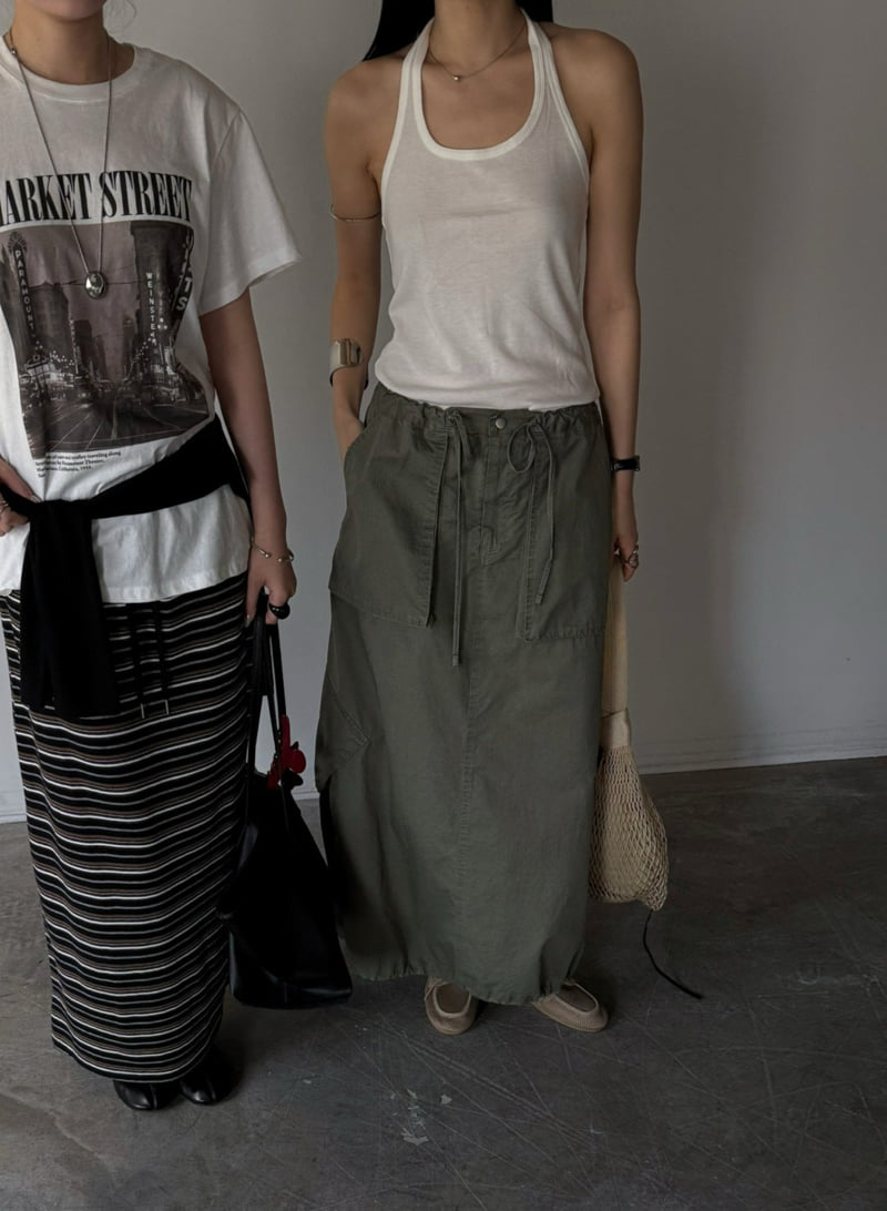 Jade Market - Korean Women Fashion - #momslook - Pocket Long Skirt - 7