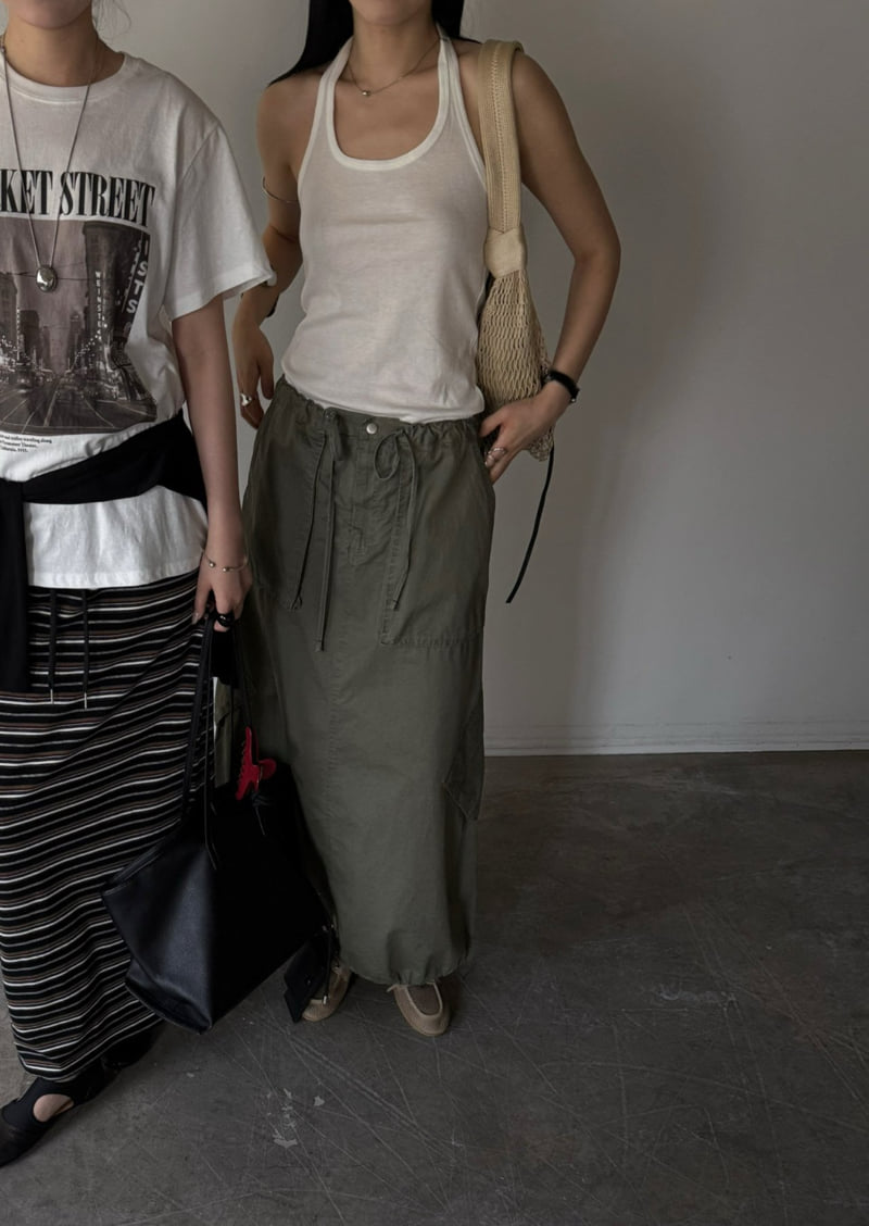 Jade Market - Korean Women Fashion - #momslook - Pocket Long Skirt - 8