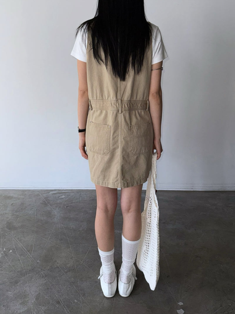 Jade Market - Korean Women Fashion - #momslook - Zipper Mini Dress - 3