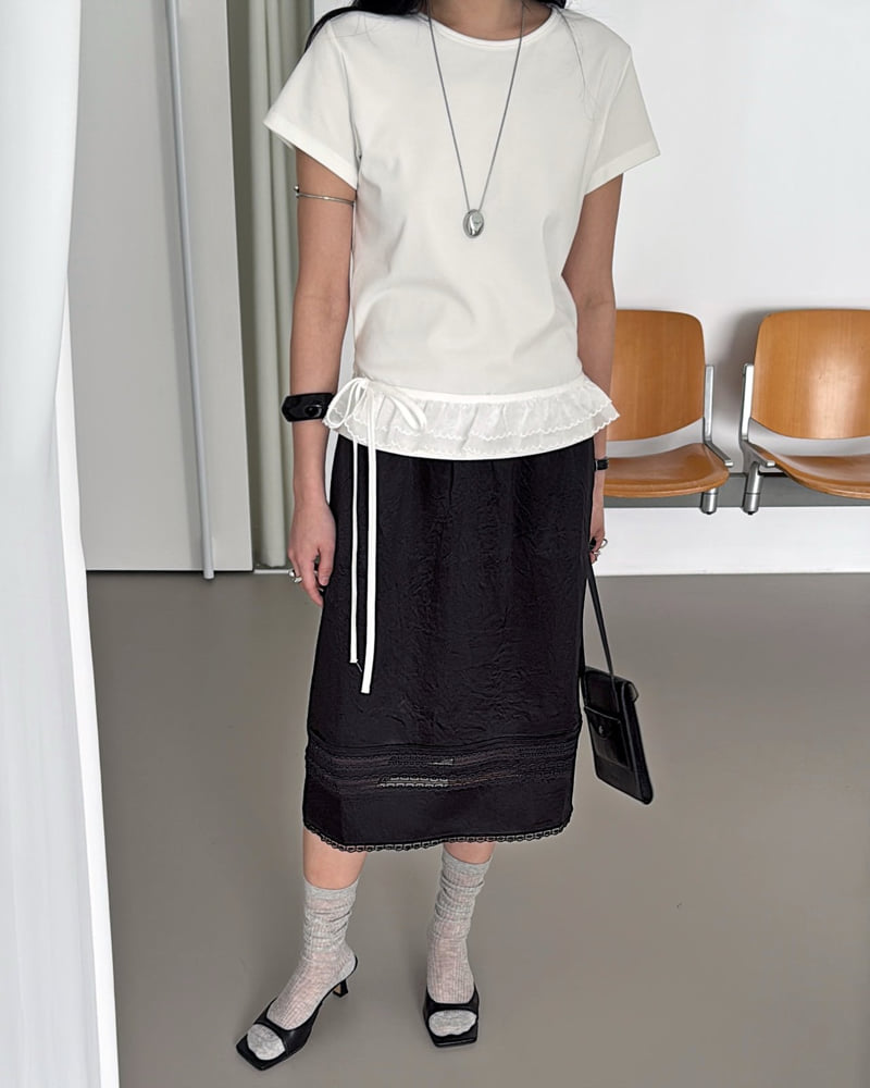 Jade Market - Korean Women Fashion - #momslook - Charming Lace Skirt - 10