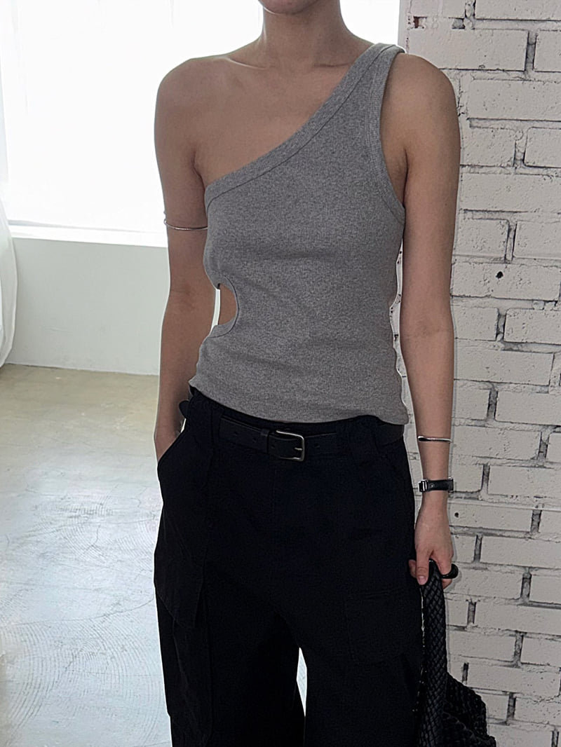 Jade Market - Korean Women Fashion - #momslook - Side Asymmetric Top - 9