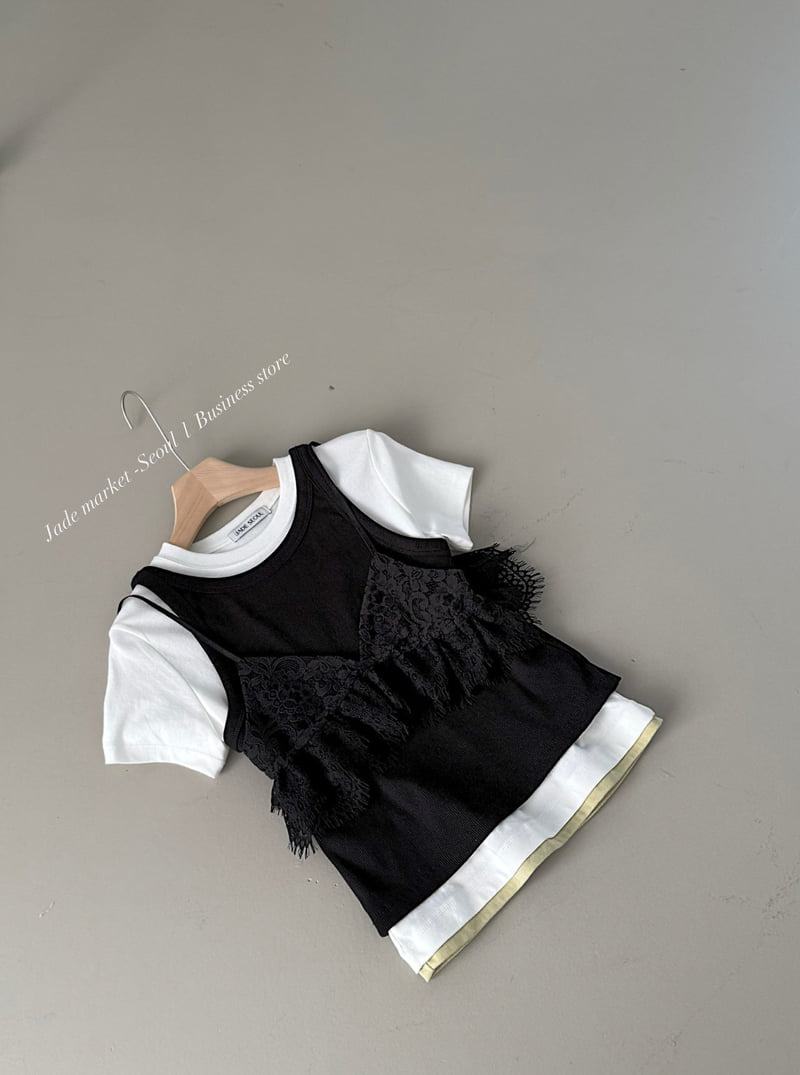 Jade Market - Korean Women Fashion - #momslook - Lace Top - 12