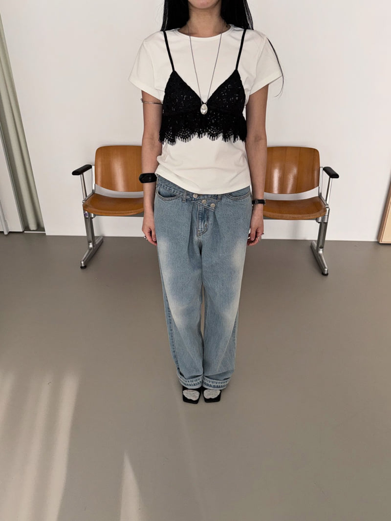 Jade Market - Korean Women Fashion - #momslook - Lace Top - 6