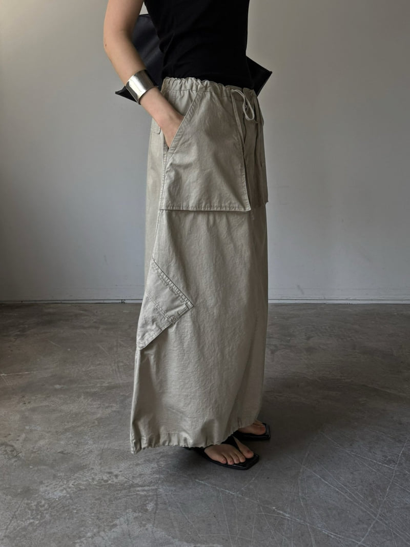 Jade Market - Korean Women Fashion - #pursuepretty - Pocket Long Skirt - 12