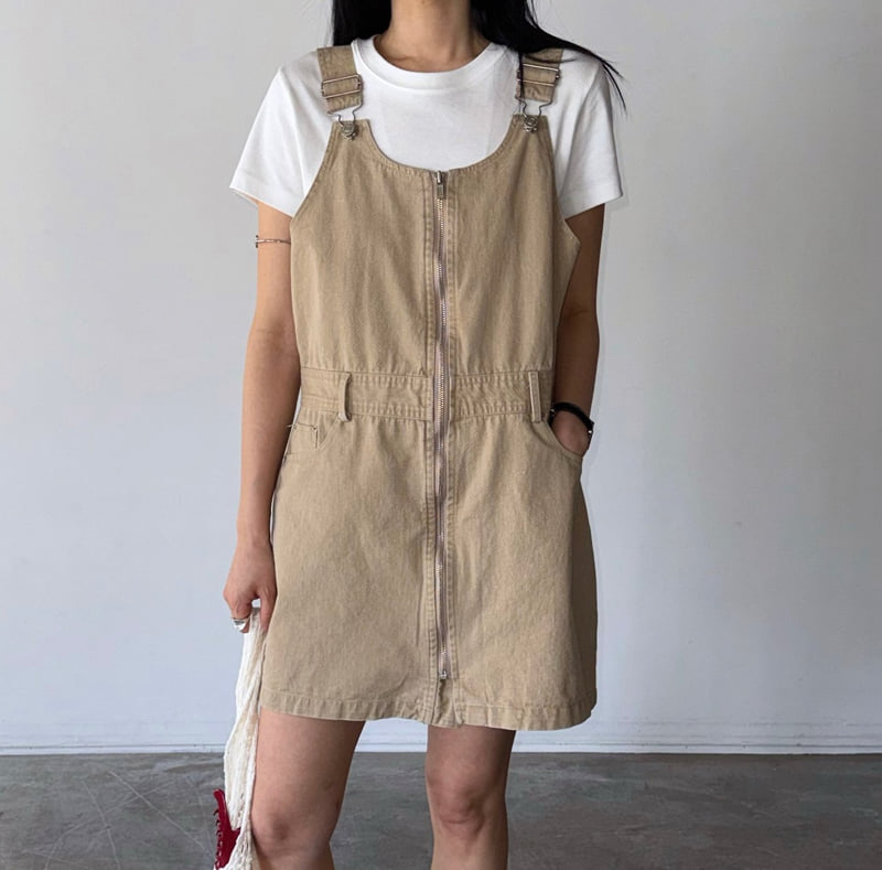 Jade Market - Korean Women Fashion - #pursuepretty - Zipper Mini Dress - 11