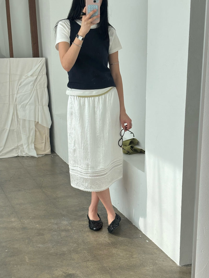 Jade Market - Korean Women Fashion - #restrostyle - Charming Lace Skirt - 4