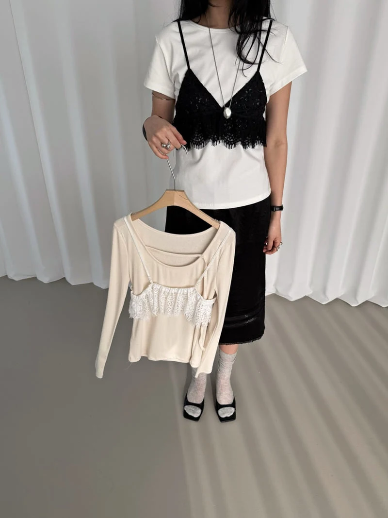 Jade Market - Korean Women Fashion - #thatsdarling - Lace Top - 2
