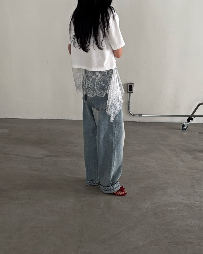 Jade Market - Korean Women Fashion - #thelittlethings - Noir Lace Tee