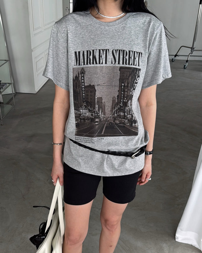 Jade Market - Korean Women Fashion - #womensfashion - Market Graphic Tee - 10