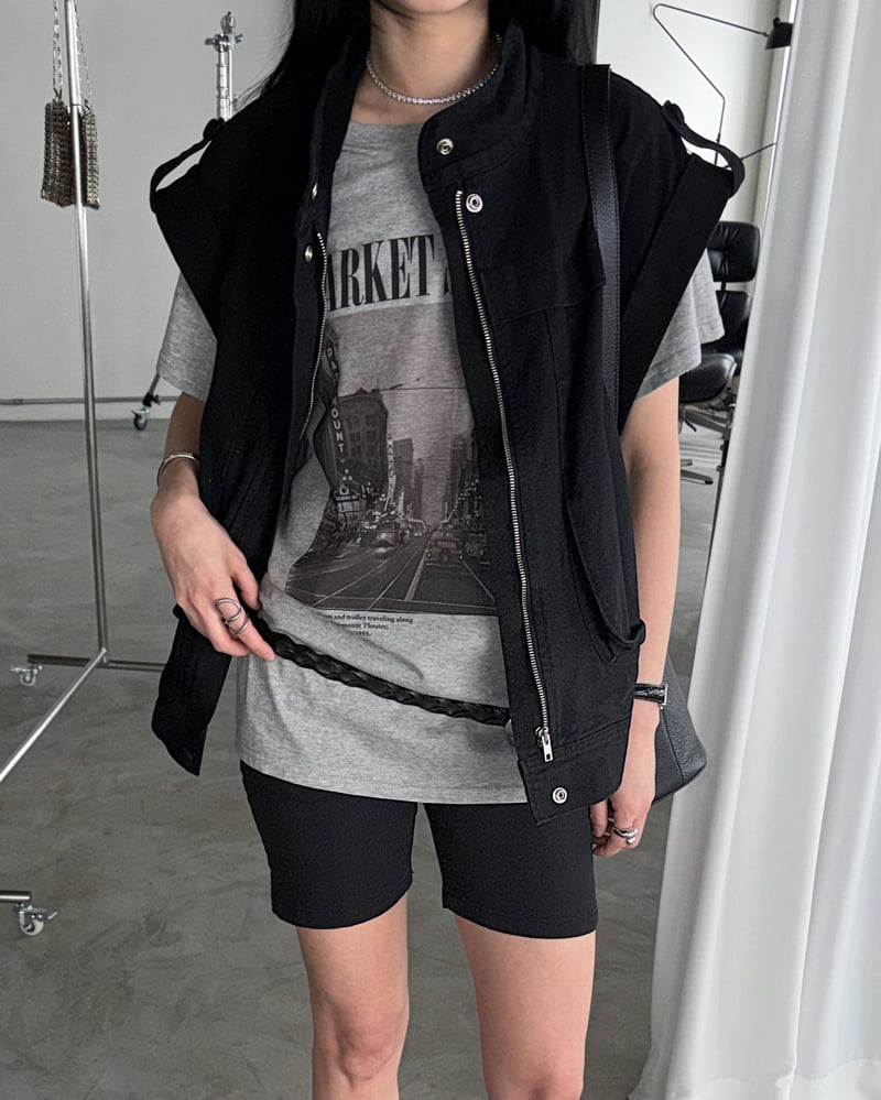 Jade Market - Korean Women Fashion - #womensfashion - Market Graphic Tee - 12