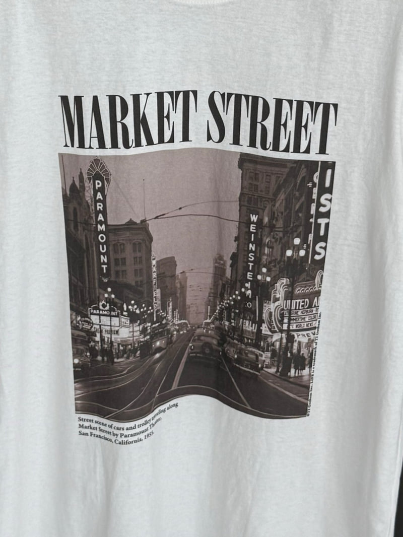 Jade Market - Korean Women Fashion - #womensfashion - Market Graphic Tee - 2