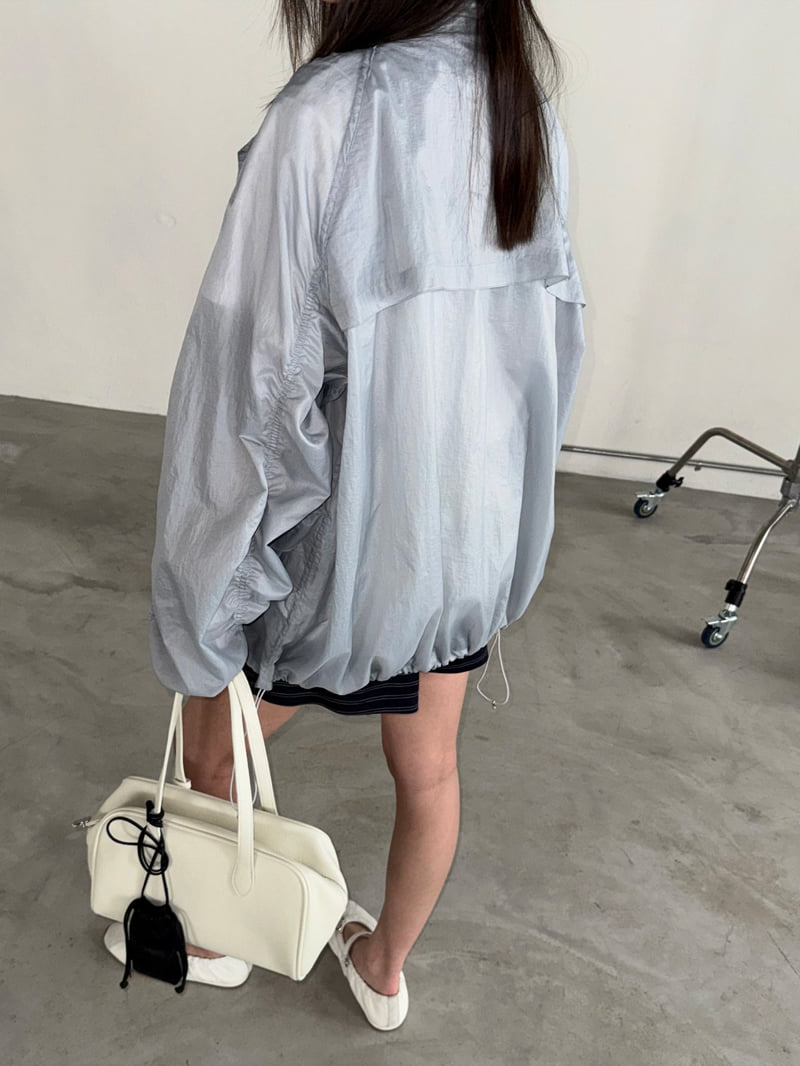 Jade Market - Korean Women Fashion - #womensfashion - Curve Windbreaker Jacket - 6