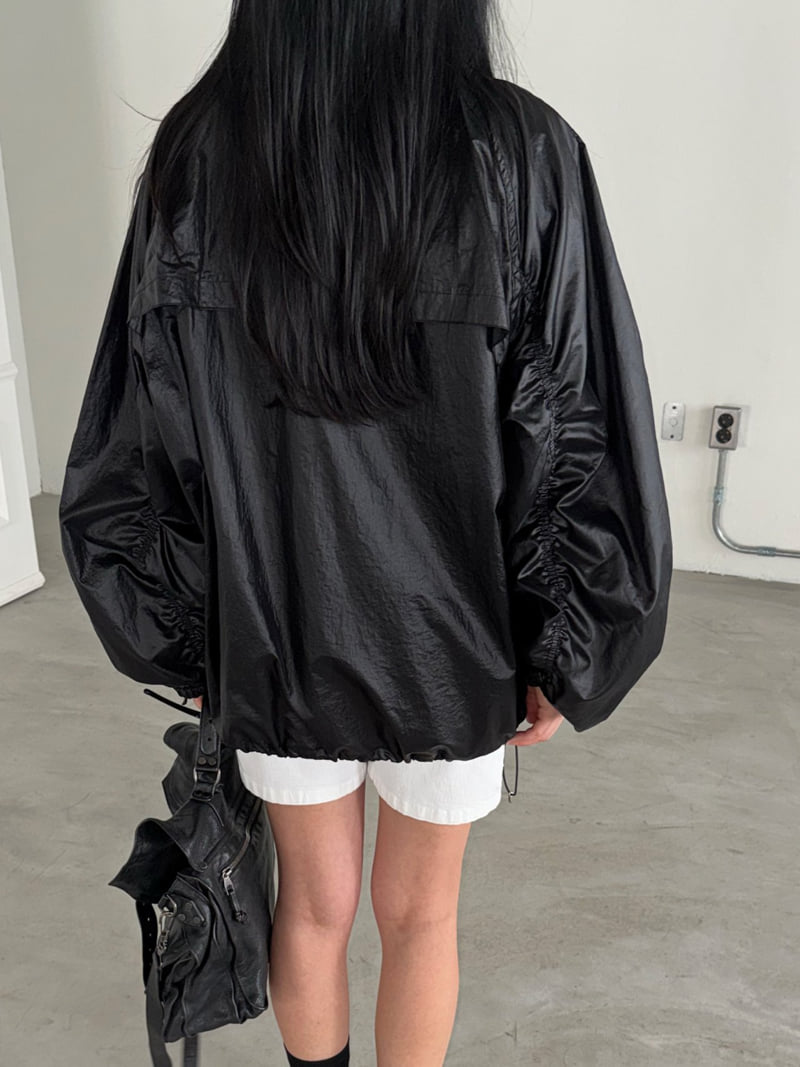 Jade Market - Korean Women Fashion - #womensfashion - Curve Windbreaker Jacket - 8