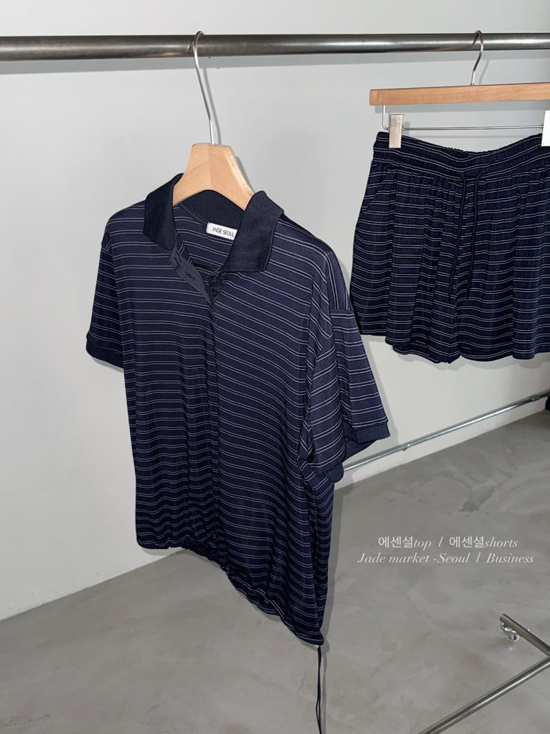 Jade Market - Korean Women Fashion - #womensfashion - Essential Collar Tee - 7