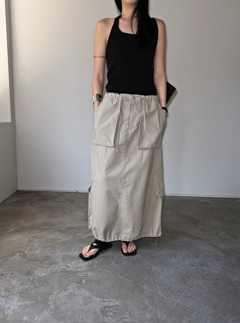 Jade Market - Korean Women Fashion - #womensfashion - Pocket Long Skirt
