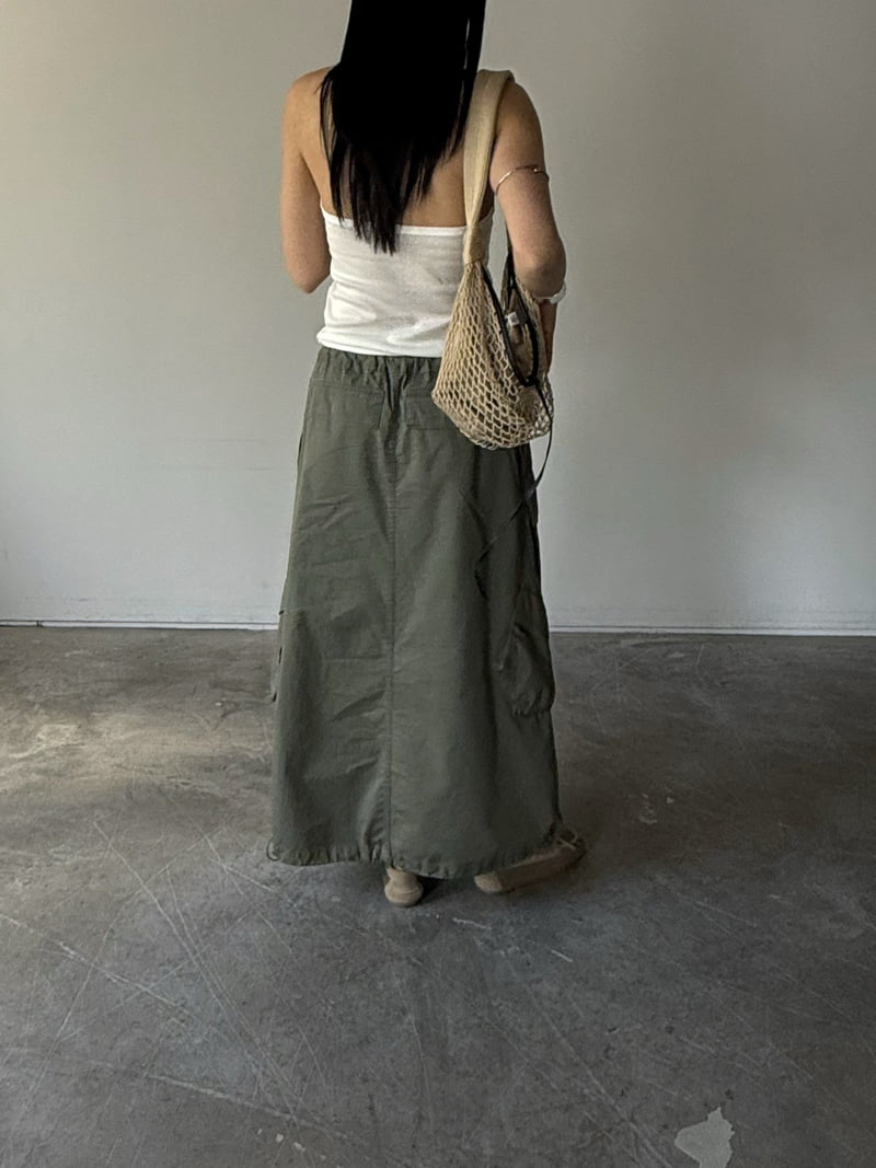 Jade Market - Korean Women Fashion - #womensfashion - Pocket Long Skirt - 5