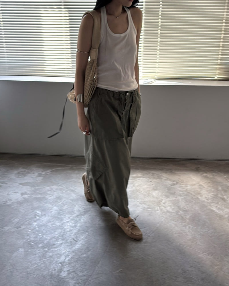 Jade Market - Korean Women Fashion - #womensfashion - Pocket Long Skirt - 9