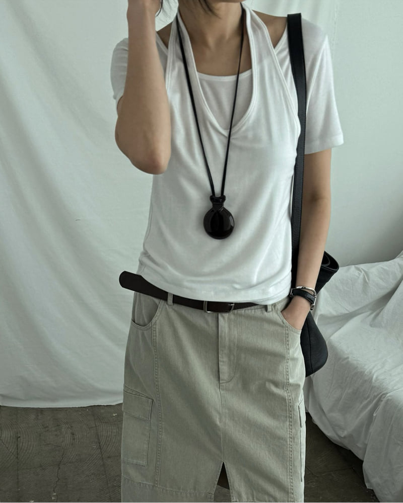 Jade Market - Korean Women Fashion - #womensfashion - Sleeveless Halter Top - 12