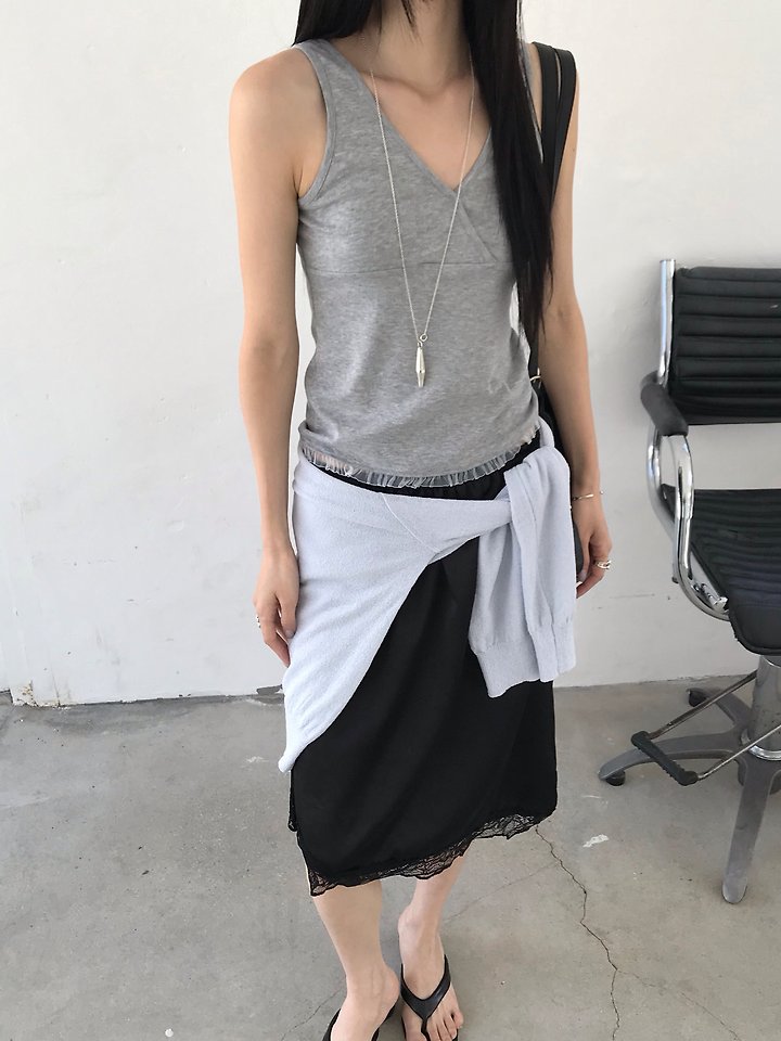 Jeiin - Korean Women Fashion - #momslook - Muse Sleeveless Top - 11
