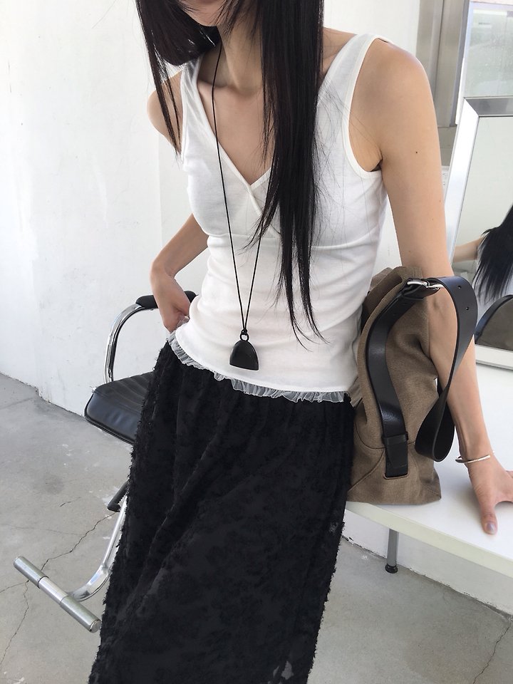 Jeiin - Korean Women Fashion - #momslook - Muse Sleeveless Top - 9