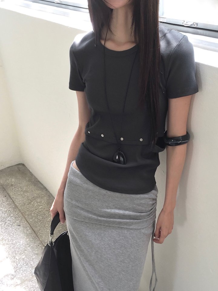 Jeiin - Korean Women Fashion - #momslook - Tender Tee - 12
