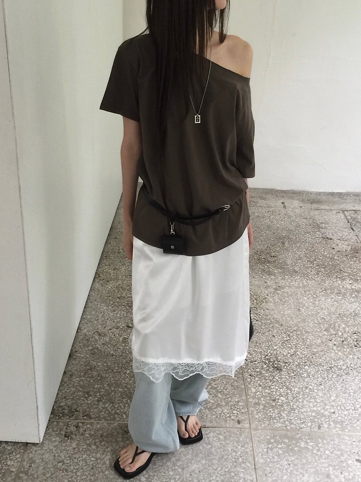 Jeiin - Korean Women Fashion - #momslook - Cut Tee - 7