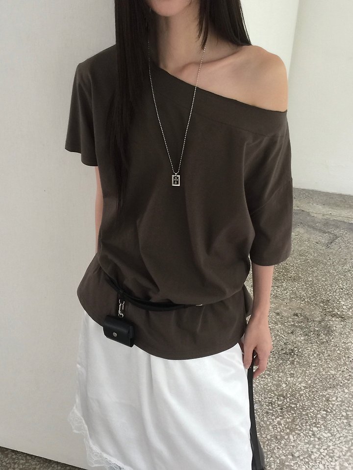 Jeiin - Korean Women Fashion - #momslook - Cut Tee - 9